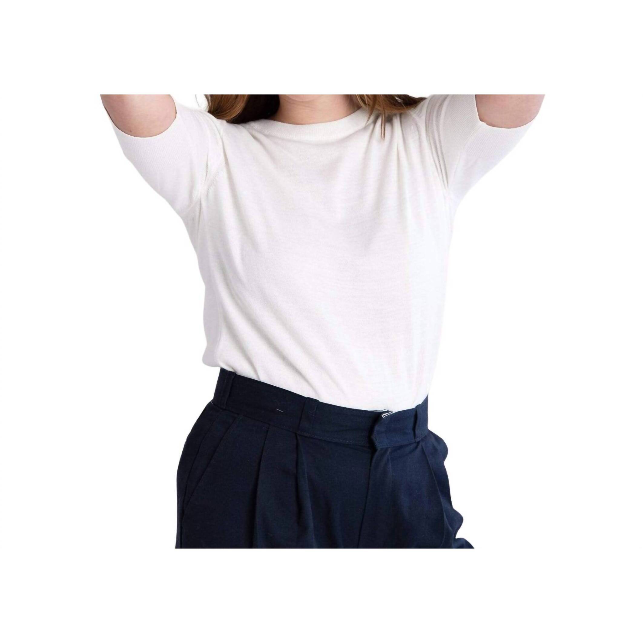 New Mersea Courtside Sweater In White